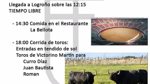 Viaje a Logro&ntilde;o de la Asociaci&oacute;n Taurina Fitoro de Fitero