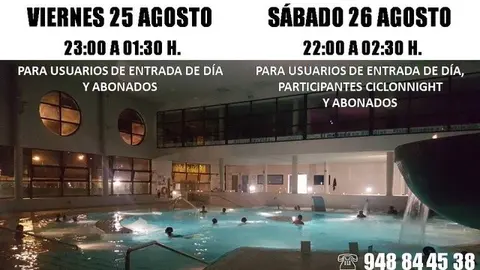 Spa Termonight en el Termol&uacute;dico de Cascante