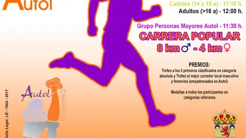Carrera popular &lsquo;8&ordf; Jornada del Champi&ntilde;&oacute;n y la Seta de Autol&rsquo;