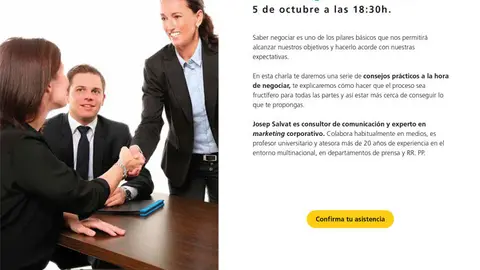 Charla DialogA &lsquo;C&oacute;mo negociar con &eacute;xito&rsquo; en Tudela