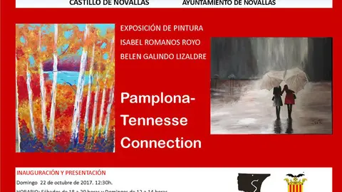 Exposici&oacute;n de pintura en Novallas 'Pamplona-Tennessee Connection' de Isabel Romanos Royo y Belen Galindo Lizaldre