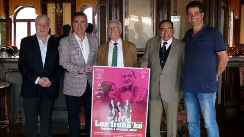Jes&uacute;s Garatea, Alfonso Rinc&oacute;n, Kike Los Arcos, Enrique Abad y Jokin Zabalza