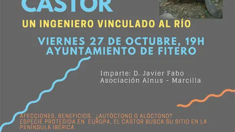Conferencia en Fitero 'El regreso del castor. Un ingeniero vinculado al r&iacute;o'