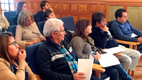 Asistentes a la presentaci&oacute;n de la Coordinadora de la Ribera de Podemos