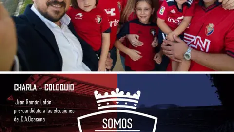 Charla-coloquio en Tudela con Juan Ram&oacute;n Laf&oacute;n, per-candidato a las elecci&oacute;nes del C.A. Osasuna