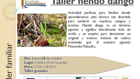 Taller familiar en Tudela 'Nendo Dango'
