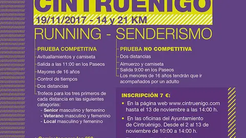 V Desaf&iacute;o running-senderismo en Cintru&eacute;nigo