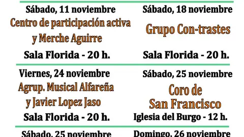 Jornadas musicales de Santa Cecilia 2017 en Alfaro