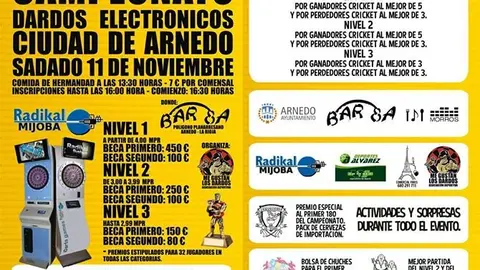 Campeonato de dardos electr&oacute;nicos Ciudad de Arnedo