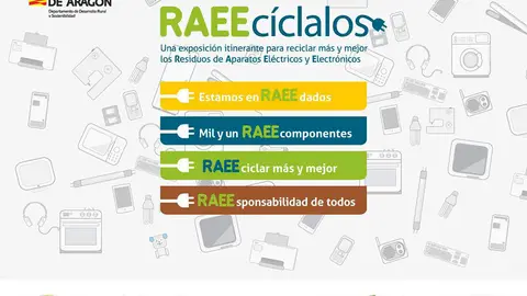 Exposici&oacute;n itinerante en Ejea 'RAEEc&iacute;clalos'