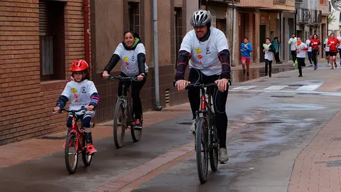 La marcha la hicieron en bici, corriendo y andando