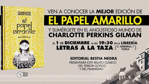 Presentaci&oacute;n en Tudela de 'El papel amarillo' de Charlotte Perkins Gilman