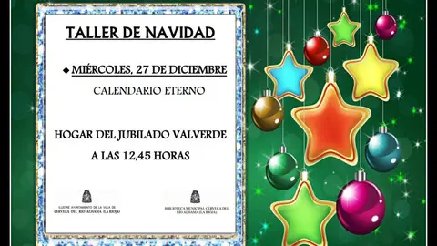 Taller de Navidad en Valverde