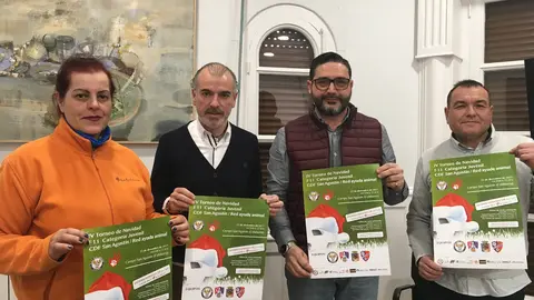 Presentaci&oacute;n del IV Torneo de Navidad San Agustin, en el Ayuntamiento de Calahorra
