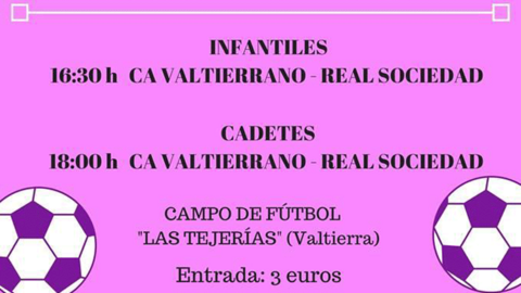 Partidos de f&uacute;tbol ben&eacute;ficos en Valtierra lucha contra el Alzheimer