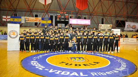 Jugadores de la Base del Ribera Navarra FS