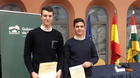 Javier Gallardo y Gonzalo Soldevilla, del IES Marco Fabio Quintiliano de Calahorra