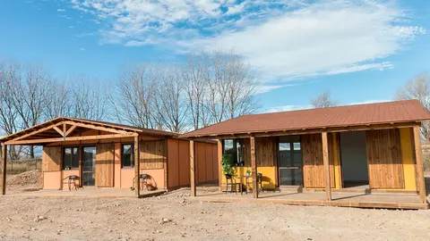 Bungalows pilotos del camping