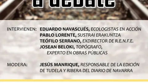 Charla en Tudela 'El tren a debate'