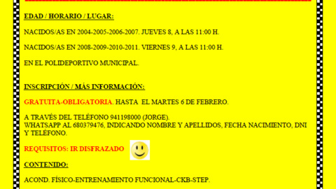 Carnaval deportivo en Cervera