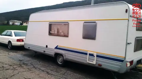 La caravana en la que se encontraban fue robada en Alemania
