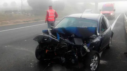 As&iacute; ha quedado el veh&iacute;culo tras el accidente
