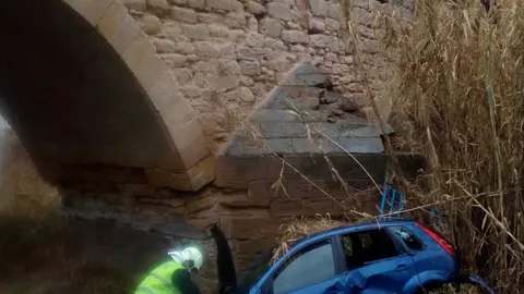 As&iacute; ha quedado el veh&iacute;culo tras el accidente