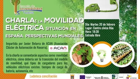 Charla en Tudela 'La movilidad el&eacute;ctrica, Situaci&oacute;n en Espa&ntilde;a y perspectivas mundiales'
