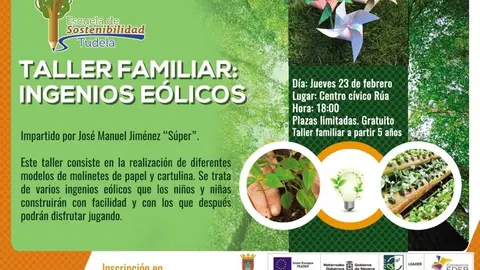 Taller familiar en Tudela de ingenios e&oacute;licos