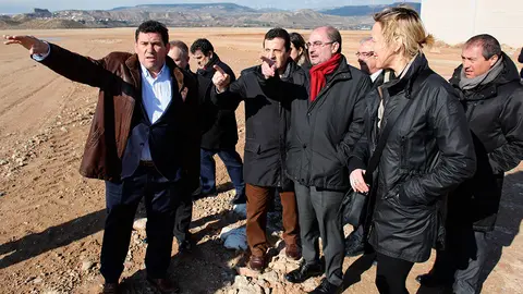 El Presidente de Arag&oacute;n visita el pol&iacute;gono industrial de Borja
