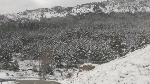 Monta&ntilde;as de la Rioja Baja nevadas