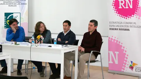 Eneko Larrarte, Isabel Elizalde, Juan Carlos Castillo y Eusebio S&aacute;ez