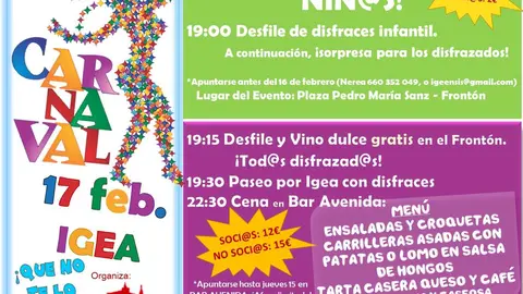 Carnaval en Igea