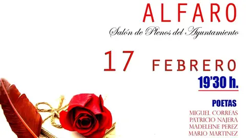 Recital po&eacute;tico en Alfaro por San Valent&iacute;n