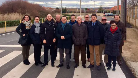 Visita de las autoridades del final de las obras
