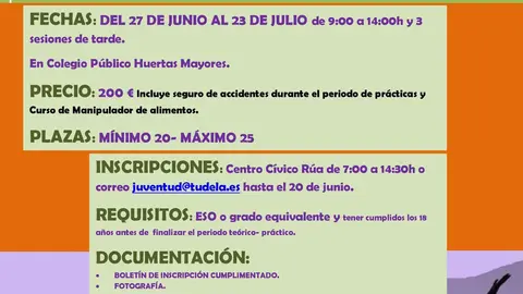 Curso en Tudela de monitor de tiempo libre