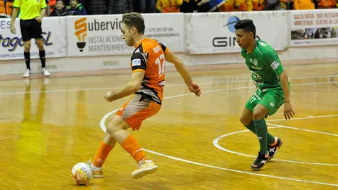 Pedro Garc&iacute;a en el &uacute;ltimo partido en el Ciudad de Tudela