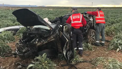 Accidente en Ablitas