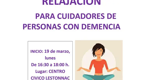 Taller quincenal en Tudela de relajaci&oacute;n para cuidadores de personas con demencia