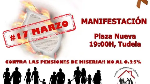 Manifestaci&oacute;n en Tudela 'Por unas pensiones dignas'
