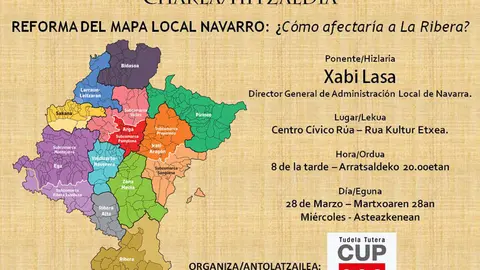 Charla en Tudela sobre el nuevo Mapa Local Navarro
