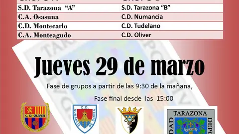 Torneo de f&uacute;tbol Benjam&iacute;n de Semana Santa SD Tarazona
