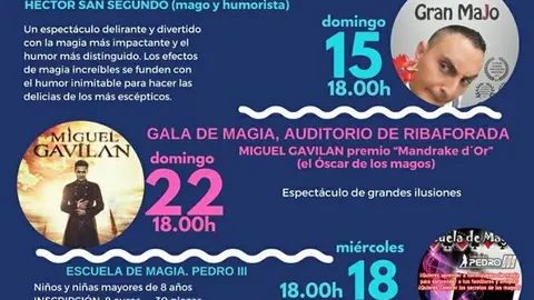 IV Ciclo de magia e ilusionismo en Ribaforada