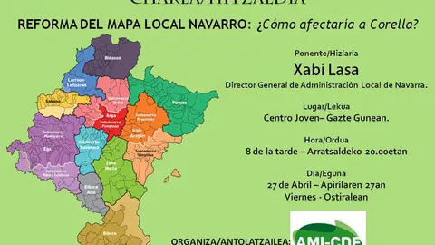 Charla 'Reforma del mapa local navarro &iquest;C&oacute;mo afectar&iacute;a a Corella?'