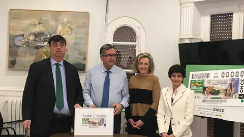 Presentaci&oacute;n del cup&oacute;n de la ONCE dedicado a las Jornadas Gastron&oacute;micas de la Verdura de Calahorra