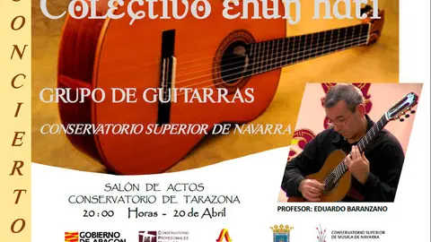 Concierto en Tarazona de grupo de guitarras Ehun-Hari