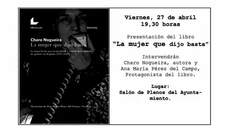Presentaci&oacute;n en Alfaro del libro 'La mujer que dijo basta' de Charo Nogueira