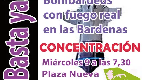 Concentraci&oacute;n en Tudela por el desmantelamiento del Pol&iacute;gono de Tiro