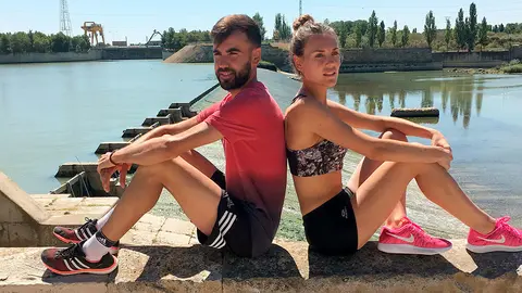 Los hermanos Acereda, Iv&aacute;n (27) y Leticia (29)