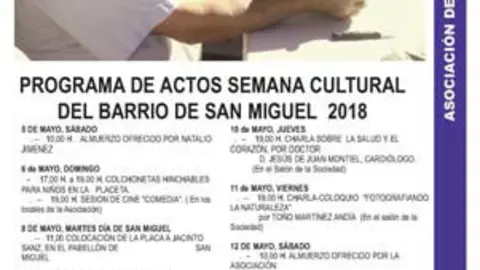 Semana Cultural del Barrio de San Miguel de Tarazona